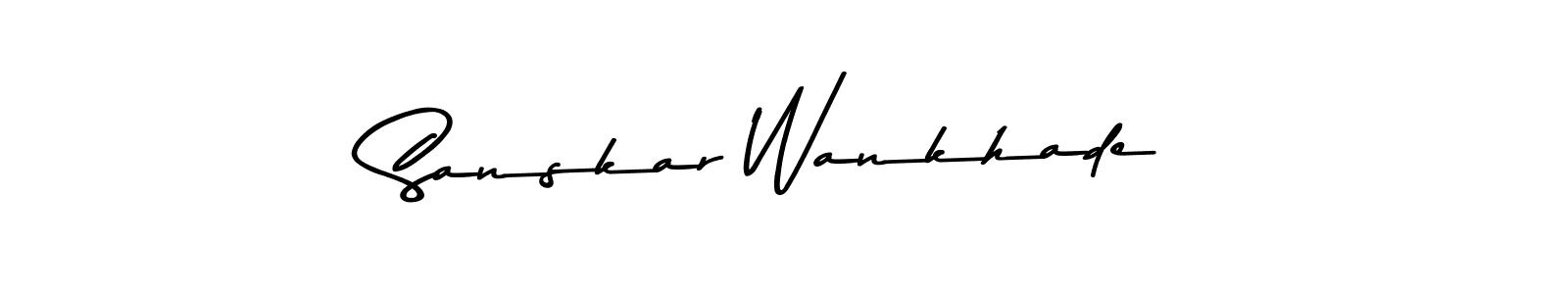 Here are the top 10 professional signature styles for the name Sanskar Wankhade. These are the best autograph styles you can use for your name. Sanskar Wankhade signature style 9 images and pictures png