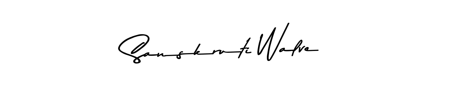 The best way (Asem Kandis PERSONAL USE) to make a short signature is to pick only two or three words in your name. The name Sanskruti Walve include a total of six letters. For converting this name. Sanskruti Walve signature style 9 images and pictures png