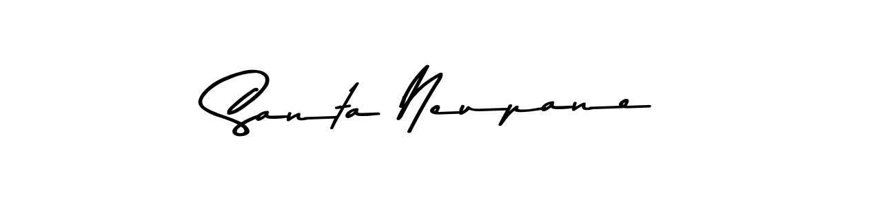 The best way (Asem Kandis PERSONAL USE) to make a short signature is to pick only two or three words in your name. The name Santa Neupane include a total of six letters. For converting this name. Santa Neupane signature style 9 images and pictures png