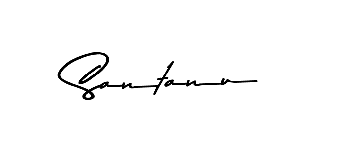 How to make Santanu name signature. Use Asem Kandis PERSONAL USE style for creating short signs online. This is the latest handwritten sign. Santanu signature style 9 images and pictures png