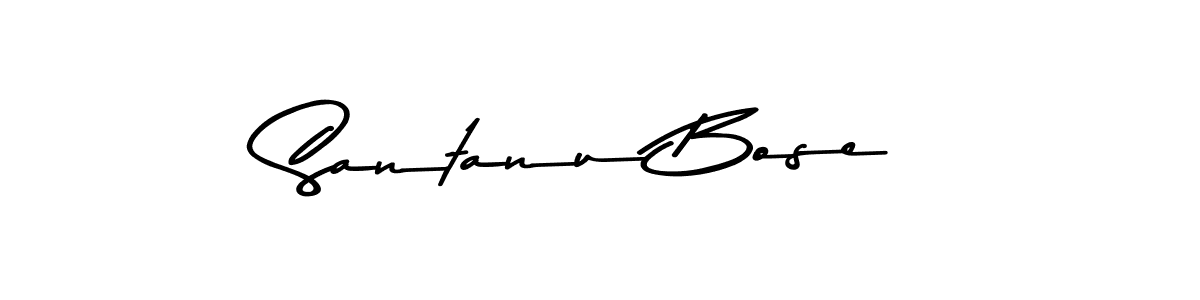 Santanu Bose stylish signature style. Best Handwritten Sign (Asem Kandis PERSONAL USE) for my name. Handwritten Signature Collection Ideas for my name Santanu Bose. Santanu Bose signature style 9 images and pictures png