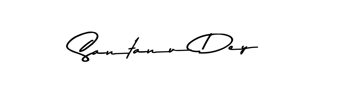 How to make Santanu Dey name signature. Use Asem Kandis PERSONAL USE style for creating short signs online. This is the latest handwritten sign. Santanu Dey signature style 9 images and pictures png