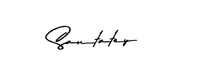 Design your own signature with our free online signature maker. With this signature software, you can create a handwritten (Asem Kandis PERSONAL USE) signature for name Santatey. Santatey signature style 9 images and pictures png