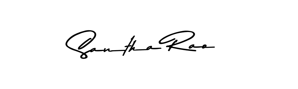 How to make Santha Rao signature? Asem Kandis PERSONAL USE is a professional autograph style. Create handwritten signature for Santha Rao name. Santha Rao signature style 9 images and pictures png
