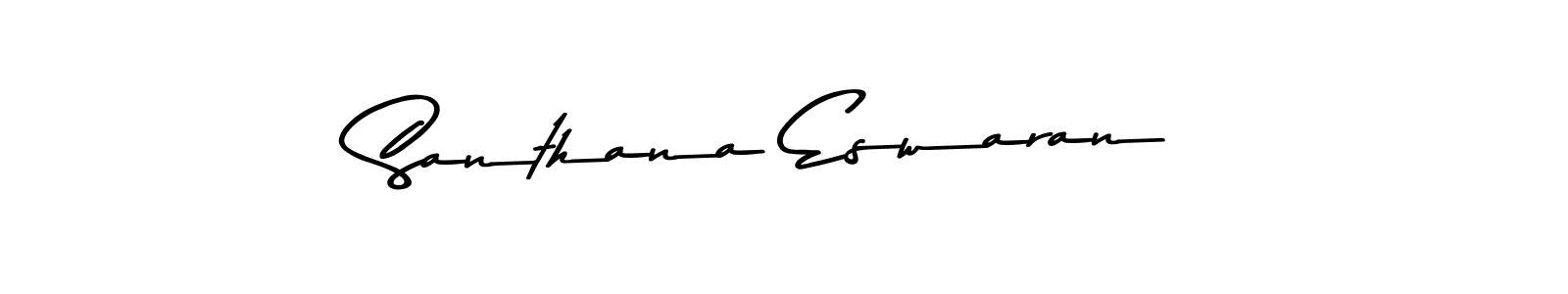 Design your own signature with our free online signature maker. With this signature software, you can create a handwritten (Asem Kandis PERSONAL USE) signature for name Santhana Eswaran. Santhana Eswaran signature style 9 images and pictures png