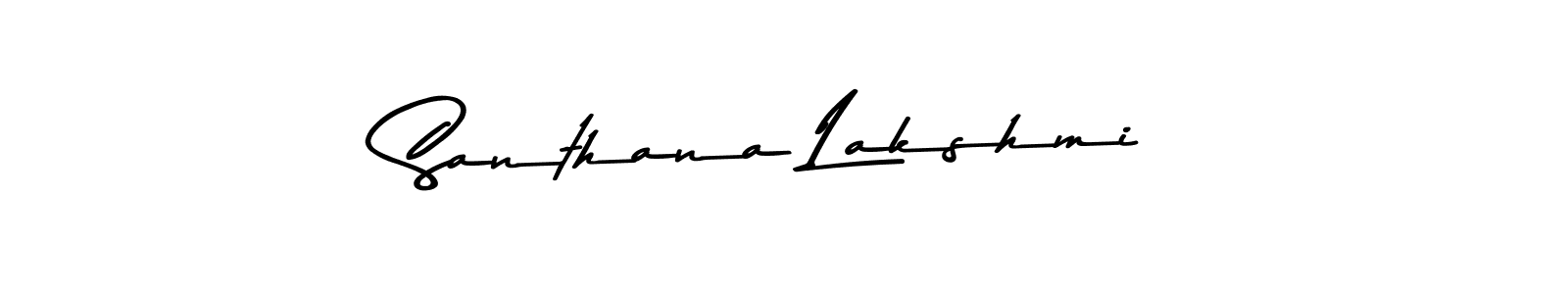 Santhana Lakshmi stylish signature style. Best Handwritten Sign (Asem Kandis PERSONAL USE) for my name. Handwritten Signature Collection Ideas for my name Santhana Lakshmi. Santhana Lakshmi signature style 9 images and pictures png