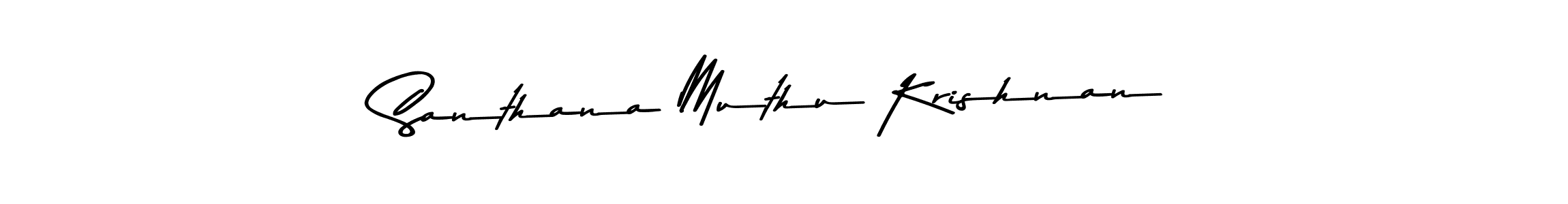 The best way (Asem Kandis PERSONAL USE) to make a short signature is to pick only two or three words in your name. The name Santhana Muthu Krishnan include a total of six letters. For converting this name. Santhana Muthu Krishnan signature style 9 images and pictures png