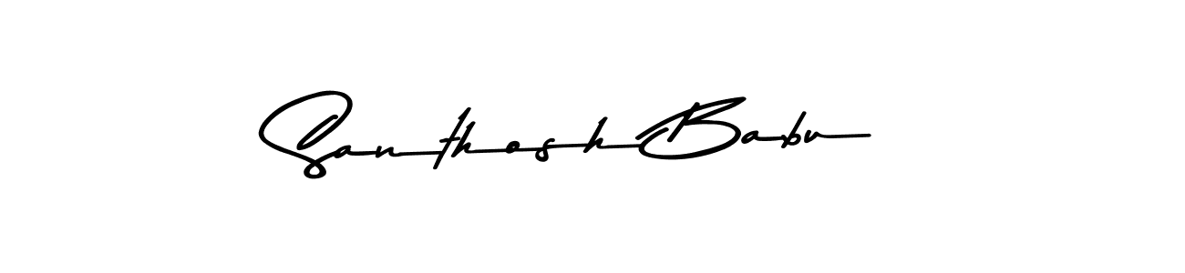 Santhosh Babu stylish signature style. Best Handwritten Sign (Asem Kandis PERSONAL USE) for my name. Handwritten Signature Collection Ideas for my name Santhosh Babu. Santhosh Babu signature style 9 images and pictures png