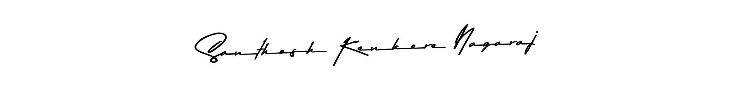 Create a beautiful signature design for name Santhosh Kenkere Nagaraj. With this signature (Asem Kandis PERSONAL USE) fonts, you can make a handwritten signature for free. Santhosh Kenkere Nagaraj signature style 9 images and pictures png