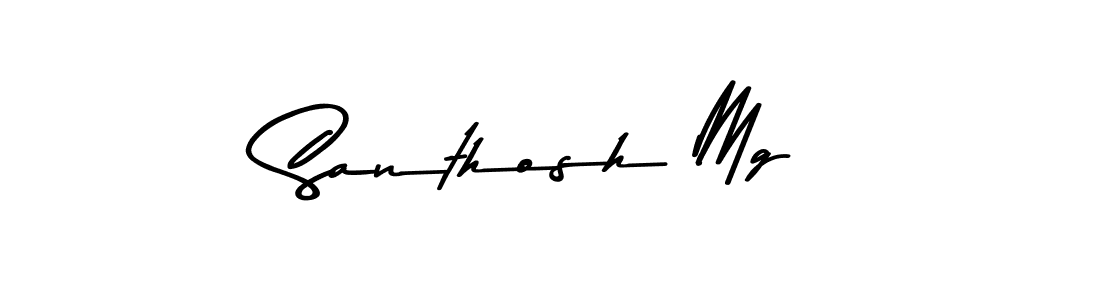 Asem Kandis PERSONAL USE is a professional signature style that is perfect for those who want to add a touch of class to their signature. It is also a great choice for those who want to make their signature more unique. Get Santhosh Mg name to fancy signature for free. Santhosh Mg signature style 9 images and pictures png
