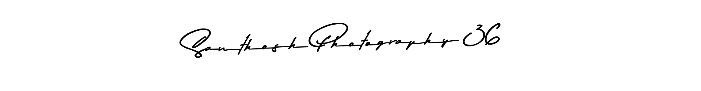Create a beautiful signature design for name Santhosh Photography 36. With this signature (Asem Kandis PERSONAL USE) fonts, you can make a handwritten signature for free. Santhosh Photography 36 signature style 9 images and pictures png