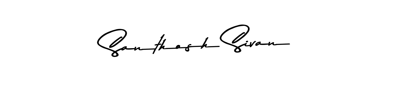 You should practise on your own different ways (Asem Kandis PERSONAL USE) to write your name (Santhosh Sivan) in signature. don't let someone else do it for you. Santhosh Sivan signature style 9 images and pictures png