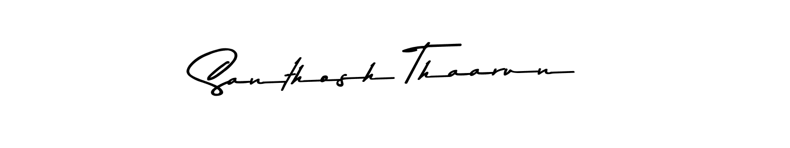 Make a beautiful signature design for name Santhosh Thaarun. Use this online signature maker to create a handwritten signature for free. Santhosh Thaarun signature style 9 images and pictures png