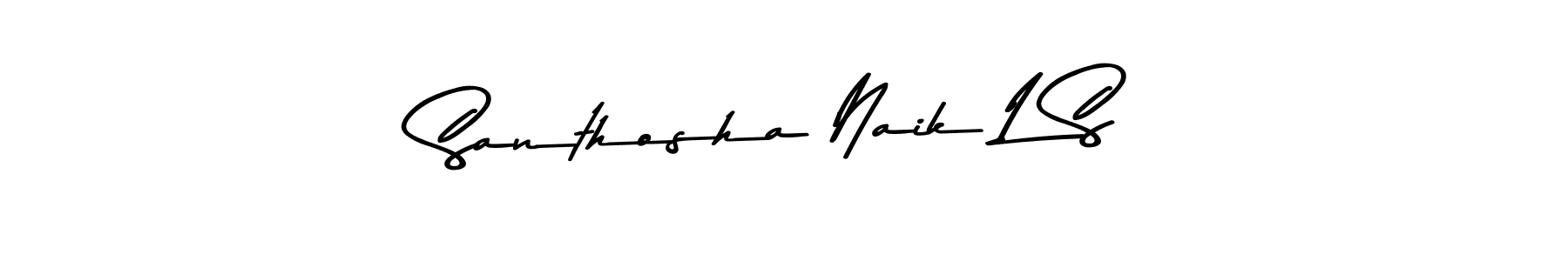 Best and Professional Signature Style for Santhosha Naik L S. Asem Kandis PERSONAL USE Best Signature Style Collection. Santhosha Naik L S signature style 9 images and pictures png