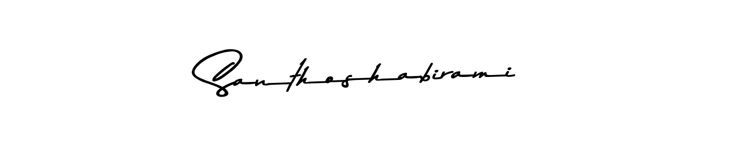 Use a signature maker to create a handwritten signature online. With this signature software, you can design (Asem Kandis PERSONAL USE) your own signature for name Santhoshabirami. Santhoshabirami signature style 9 images and pictures png