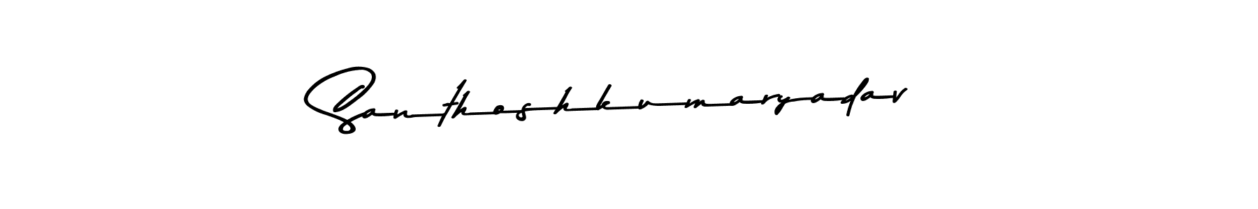 Design your own signature with our free online signature maker. With this signature software, you can create a handwritten (Asem Kandis PERSONAL USE) signature for name Santhoshkumaryadav. Santhoshkumaryadav signature style 9 images and pictures png