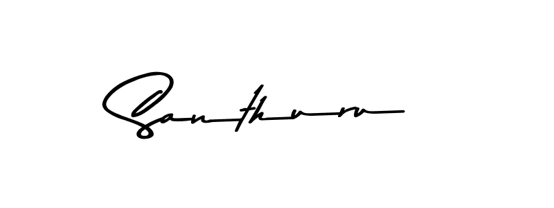 Use a signature maker to create a handwritten signature online. With this signature software, you can design (Asem Kandis PERSONAL USE) your own signature for name Santhuru. Santhuru signature style 9 images and pictures png