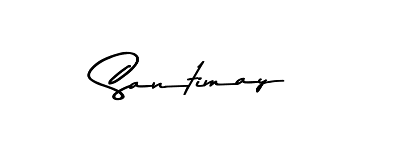 How to make Santimay name signature. Use Asem Kandis PERSONAL USE style for creating short signs online. This is the latest handwritten sign. Santimay signature style 9 images and pictures png