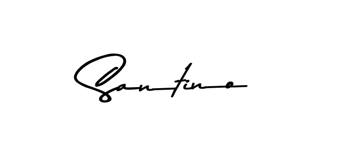 Use a signature maker to create a handwritten signature online. With this signature software, you can design (Asem Kandis PERSONAL USE) your own signature for name Santino. Santino signature style 9 images and pictures png