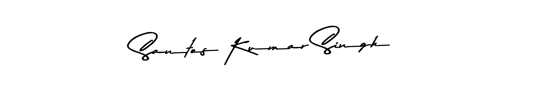 Use a signature maker to create a handwritten signature online. With this signature software, you can design (Asem Kandis PERSONAL USE) your own signature for name Santos Kumar Singh. Santos Kumar Singh signature style 9 images and pictures png