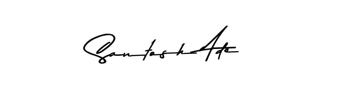 Design your own signature with our free online signature maker. With this signature software, you can create a handwritten (Asem Kandis PERSONAL USE) signature for name Santosh Ade. Santosh Ade signature style 9 images and pictures png