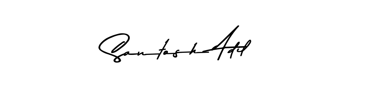 Best and Professional Signature Style for Santosh Adil. Asem Kandis PERSONAL USE Best Signature Style Collection. Santosh Adil signature style 9 images and pictures png