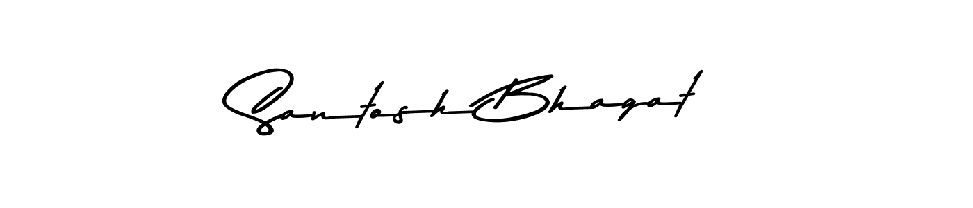 Make a beautiful signature design for name Santosh Bhagat. Use this online signature maker to create a handwritten signature for free. Santosh Bhagat signature style 9 images and pictures png