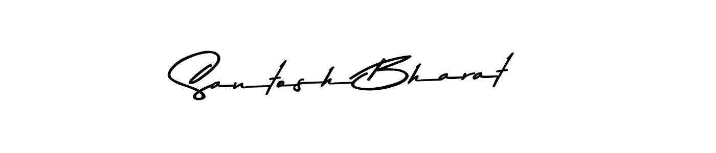 The best way (Asem Kandis PERSONAL USE) to make a short signature is to pick only two or three words in your name. The name Santosh Bharat include a total of six letters. For converting this name. Santosh Bharat signature style 9 images and pictures png