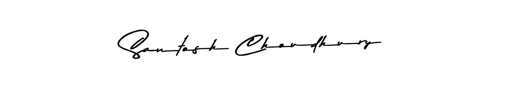 Santosh Choudhury stylish signature style. Best Handwritten Sign (Asem Kandis PERSONAL USE) for my name. Handwritten Signature Collection Ideas for my name Santosh Choudhury. Santosh Choudhury signature style 9 images and pictures png