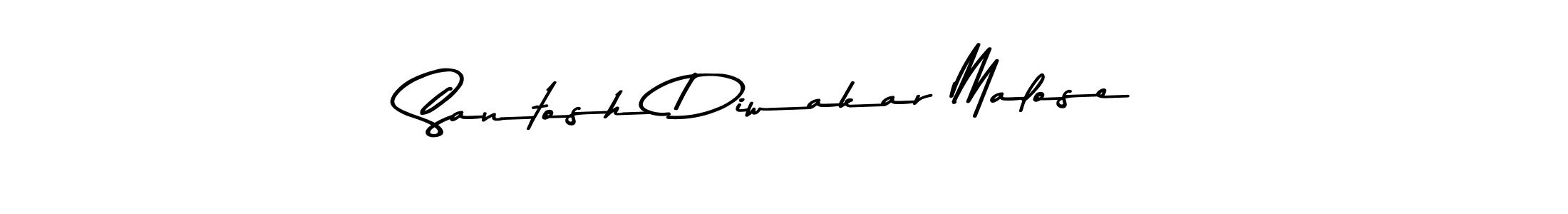 Use a signature maker to create a handwritten signature online. With this signature software, you can design (Asem Kandis PERSONAL USE) your own signature for name Santosh Diwakar Malose. Santosh Diwakar Malose signature style 9 images and pictures png
