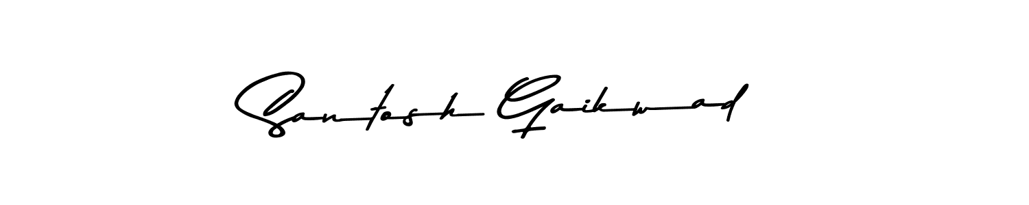 Design your own signature with our free online signature maker. With this signature software, you can create a handwritten (Asem Kandis PERSONAL USE) signature for name Santosh Gaikwad. Santosh Gaikwad signature style 9 images and pictures png