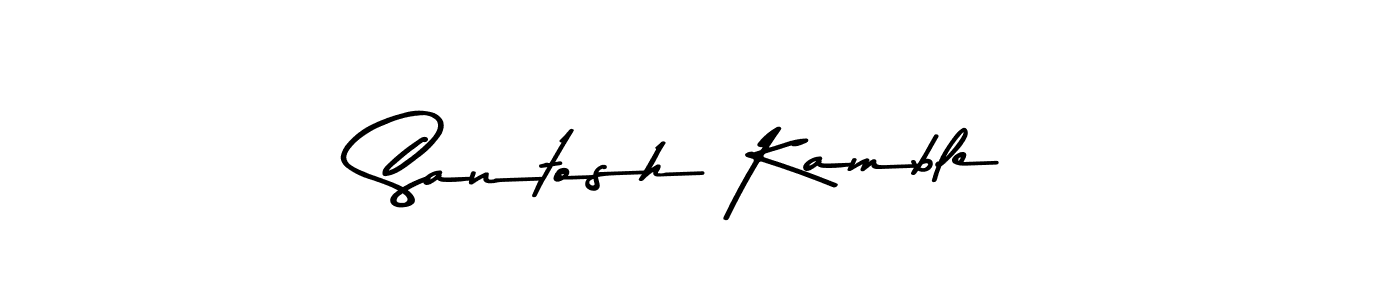 Similarly Asem Kandis PERSONAL USE is the best handwritten signature design. Signature creator online .You can use it as an online autograph creator for name Santosh Kamble. Santosh Kamble signature style 9 images and pictures png