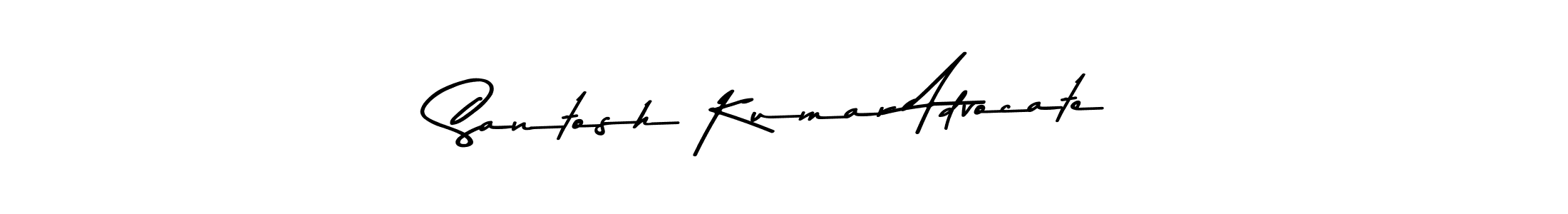 Create a beautiful signature design for name Santosh Kumar Advocate. With this signature (Asem Kandis PERSONAL USE) fonts, you can make a handwritten signature for free. Santosh Kumar Advocate signature style 9 images and pictures png