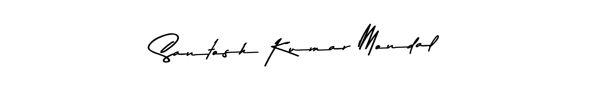 How to make Santosh Kumar Mondal name signature. Use Asem Kandis PERSONAL USE style for creating short signs online. This is the latest handwritten sign. Santosh Kumar Mondal signature style 9 images and pictures png