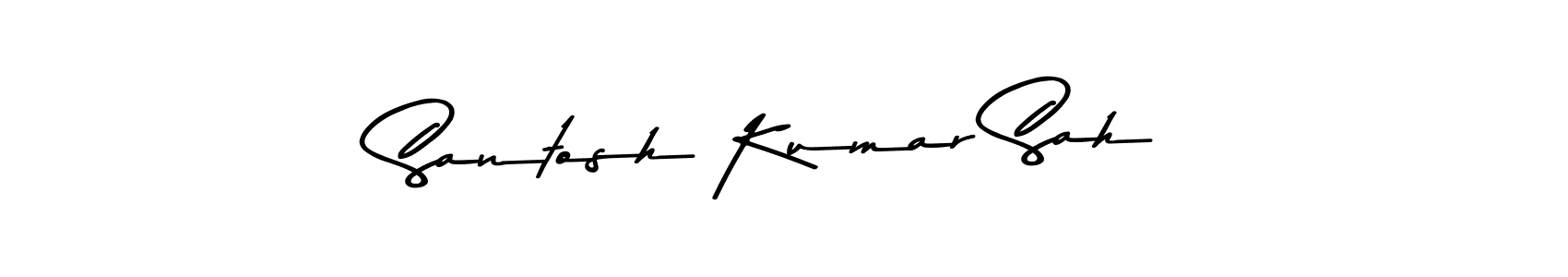 Santosh Kumar Sah stylish signature style. Best Handwritten Sign (Asem Kandis PERSONAL USE) for my name. Handwritten Signature Collection Ideas for my name Santosh Kumar Sah. Santosh Kumar Sah signature style 9 images and pictures png