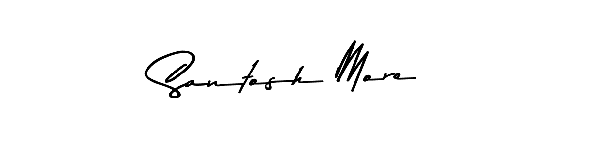 The best way (Asem Kandis PERSONAL USE) to make a short signature is to pick only two or three words in your name. The name Santosh More include a total of six letters. For converting this name. Santosh More signature style 9 images and pictures png