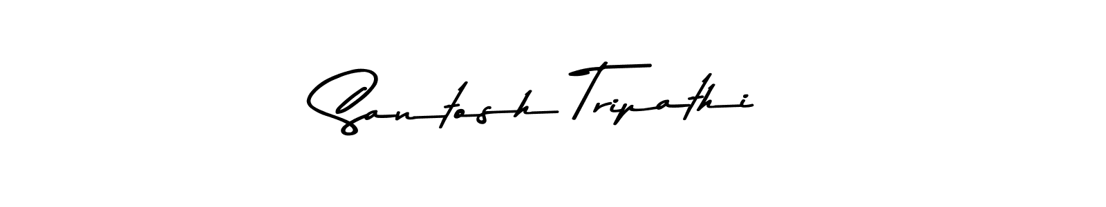 Santosh Tripathi stylish signature style. Best Handwritten Sign (Asem Kandis PERSONAL USE) for my name. Handwritten Signature Collection Ideas for my name Santosh Tripathi. Santosh Tripathi signature style 9 images and pictures png