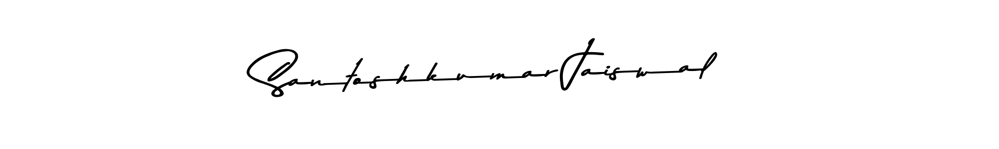 Santoshkumar Jaiswal stylish signature style. Best Handwritten Sign (Asem Kandis PERSONAL USE) for my name. Handwritten Signature Collection Ideas for my name Santoshkumar Jaiswal. Santoshkumar Jaiswal signature style 9 images and pictures png