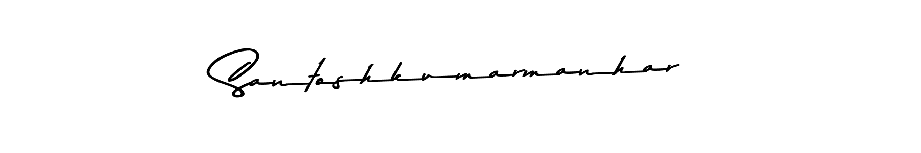 Also You can easily find your signature by using the search form. We will create Santoshkumarmanhar name handwritten signature images for you free of cost using Asem Kandis PERSONAL USE sign style. Santoshkumarmanhar signature style 9 images and pictures png