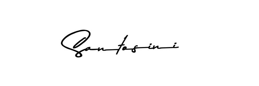 Create a beautiful signature design for name Santosini. With this signature (Asem Kandis PERSONAL USE) fonts, you can make a handwritten signature for free. Santosini signature style 9 images and pictures png