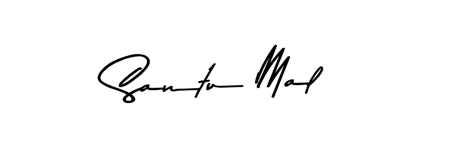 Design your own signature with our free online signature maker. With this signature software, you can create a handwritten (Asem Kandis PERSONAL USE) signature for name Santu Mal. Santu Mal signature style 9 images and pictures png