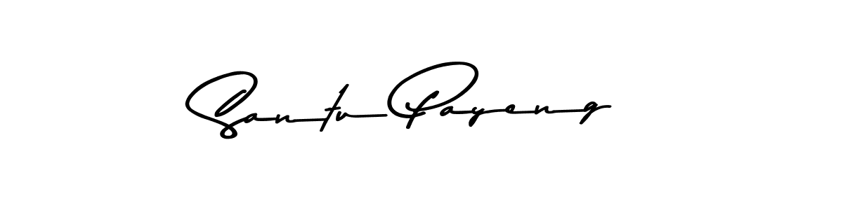 Design your own signature with our free online signature maker. With this signature software, you can create a handwritten (Asem Kandis PERSONAL USE) signature for name Santu Payeng. Santu Payeng signature style 9 images and pictures png