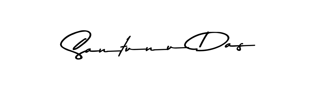 Create a beautiful signature design for name Santunu Das. With this signature (Asem Kandis PERSONAL USE) fonts, you can make a handwritten signature for free. Santunu Das signature style 9 images and pictures png