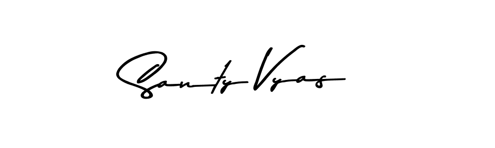 Make a beautiful signature design for name Santy Vyas. Use this online signature maker to create a handwritten signature for free. Santy Vyas signature style 9 images and pictures png