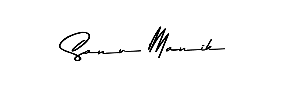 How to make Sanu Manik signature? Asem Kandis PERSONAL USE is a professional autograph style. Create handwritten signature for Sanu Manik name. Sanu Manik signature style 9 images and pictures png