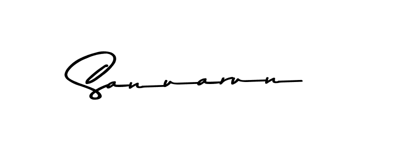 Asem Kandis PERSONAL USE is a professional signature style that is perfect for those who want to add a touch of class to their signature. It is also a great choice for those who want to make their signature more unique. Get Sanuarun name to fancy signature for free. Sanuarun signature style 9 images and pictures png