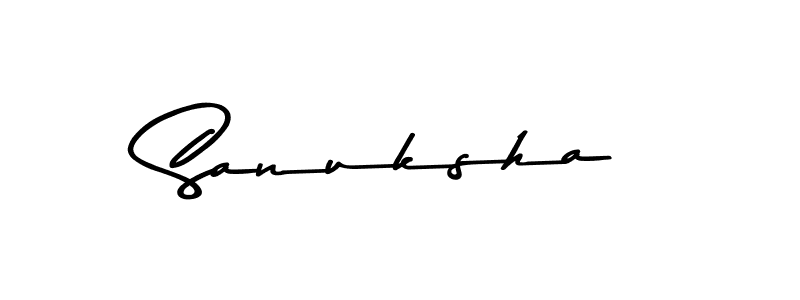 Create a beautiful signature design for name Sanuksha. With this signature (Asem Kandis PERSONAL USE) fonts, you can make a handwritten signature for free. Sanuksha signature style 9 images and pictures png
