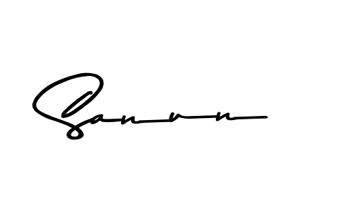 Sanun stylish signature style. Best Handwritten Sign (Asem Kandis PERSONAL USE) for my name. Handwritten Signature Collection Ideas for my name Sanun. Sanun signature style 9 images and pictures png