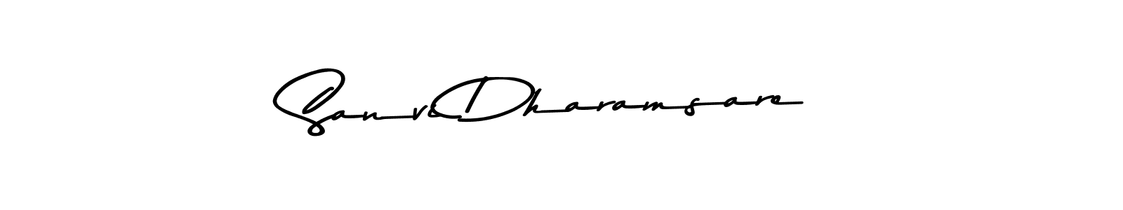 Use a signature maker to create a handwritten signature online. With this signature software, you can design (Asem Kandis PERSONAL USE) your own signature for name Sanvi Dharamsare. Sanvi Dharamsare signature style 9 images and pictures png