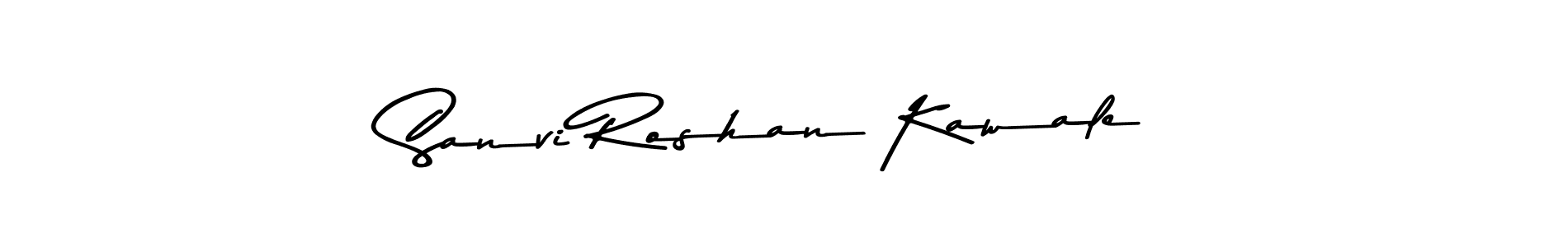 Also You can easily find your signature by using the search form. We will create Sanvi Roshan Kawale name handwritten signature images for you free of cost using Asem Kandis PERSONAL USE sign style. Sanvi Roshan Kawale signature style 9 images and pictures png